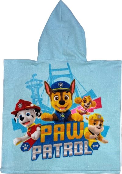 Poncho de bain Paw Patrol à capuche