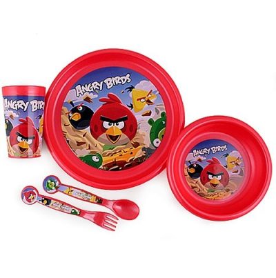 ANGRY BIRDS Vaisselle Enfant 5 Pièces