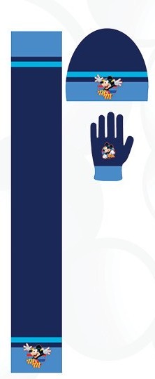 Ensemble de Bonnet Gants Echarpe Mickey