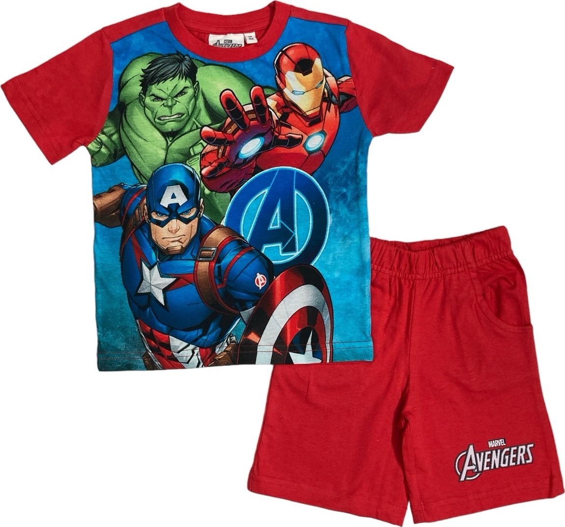 Ensemble Tee-Shirt Short Avengers Marvel