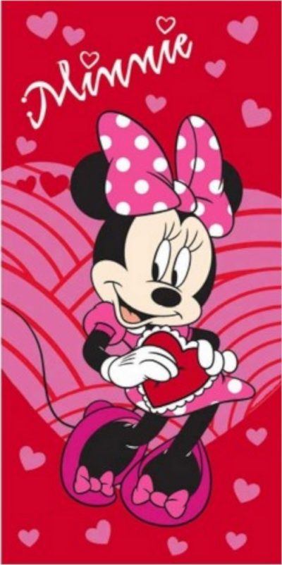 Drap de plage ou drap de bain Minnie Disney en coton