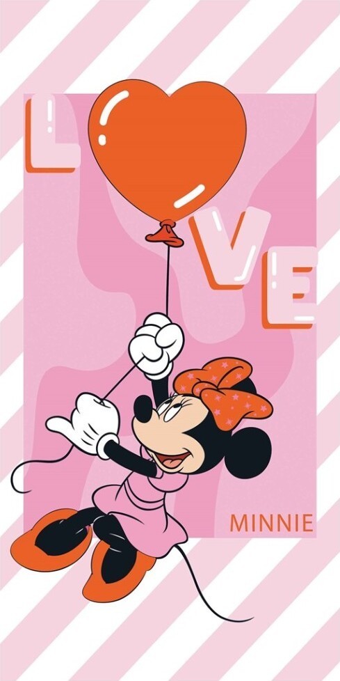 Drap de plage ou drap de bain Minnie Disney en coton