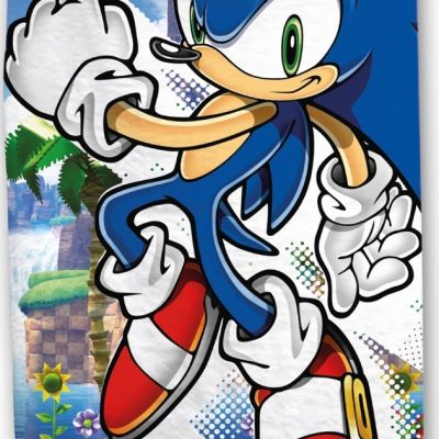 Serviette De Plage Ou Drap De Sonic