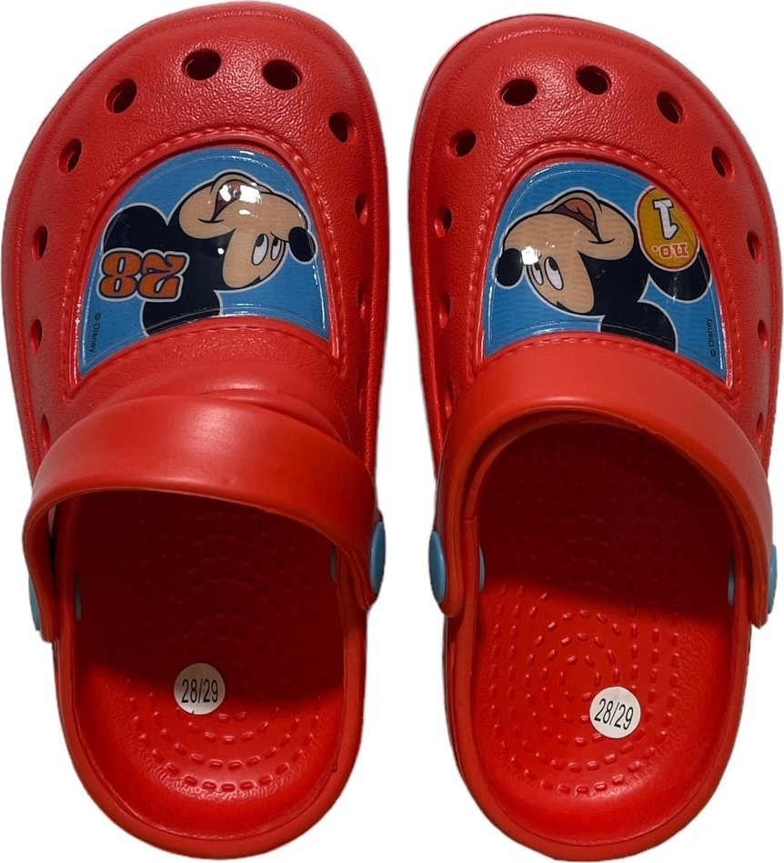 Sabots Mickey Disney en rouge
