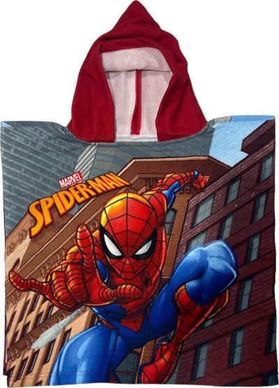 Poncho de bain Spider-Man à capuche