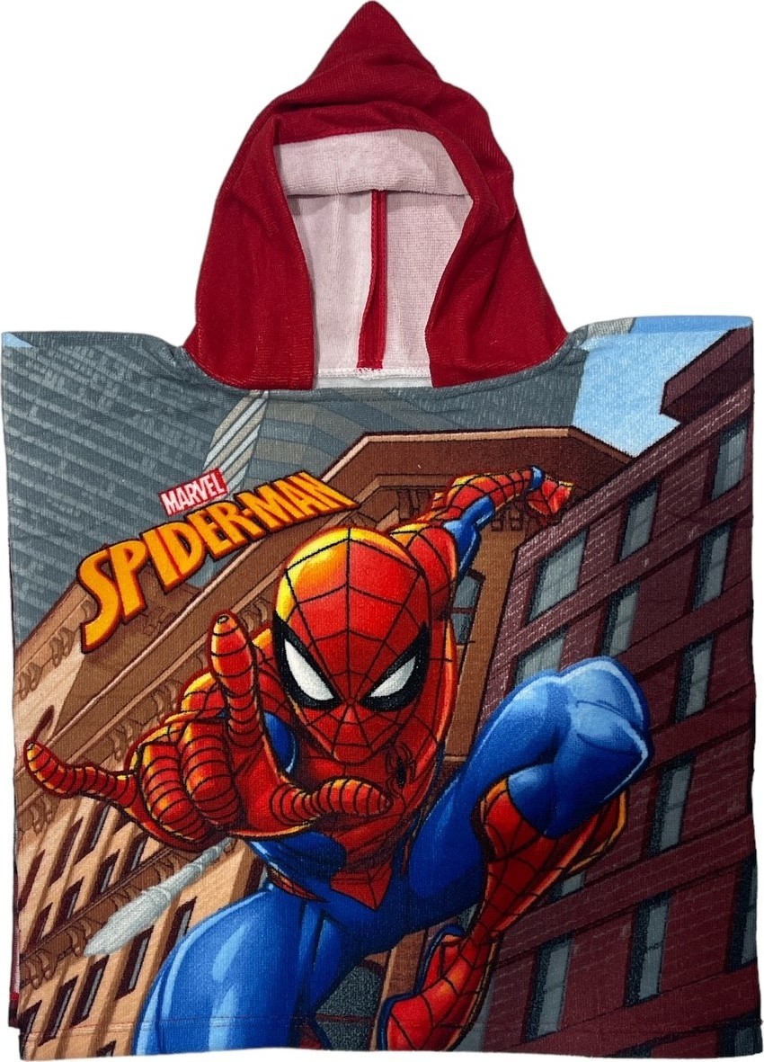 Poncho de bain Spider-Man à capuche