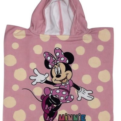 Poncho de bain Minnie Disney à capuche