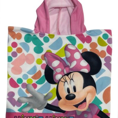 Poncho de bain Minnie Disney à capuche