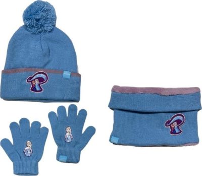 Set 3 pièces Bonnet + Snood + gants Frozen Disney