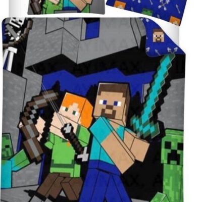 Parure de lit Minecraft - housse de couette Minecraft