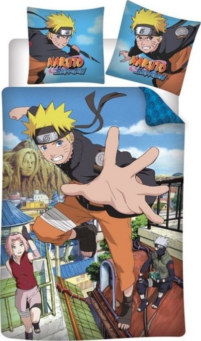 Parure Housse De Couette Naruto Shippuden En Coton