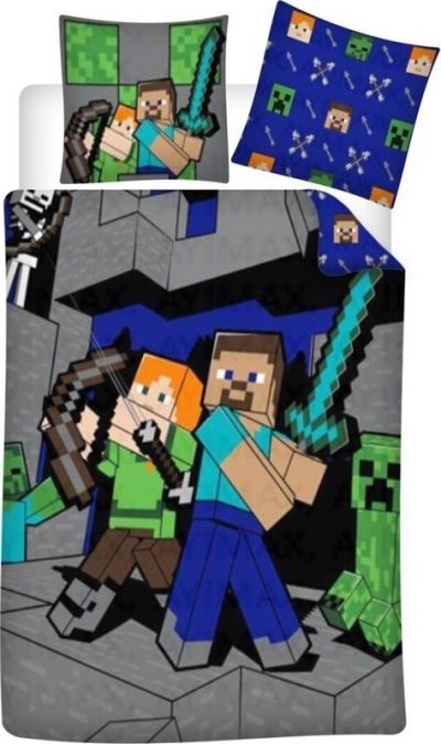 Parure de lit Minecraft - housse de couette Minecraft