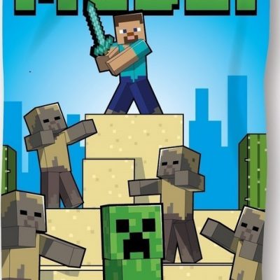 Serviette de plage ou Drap de bain Minecraft en coton