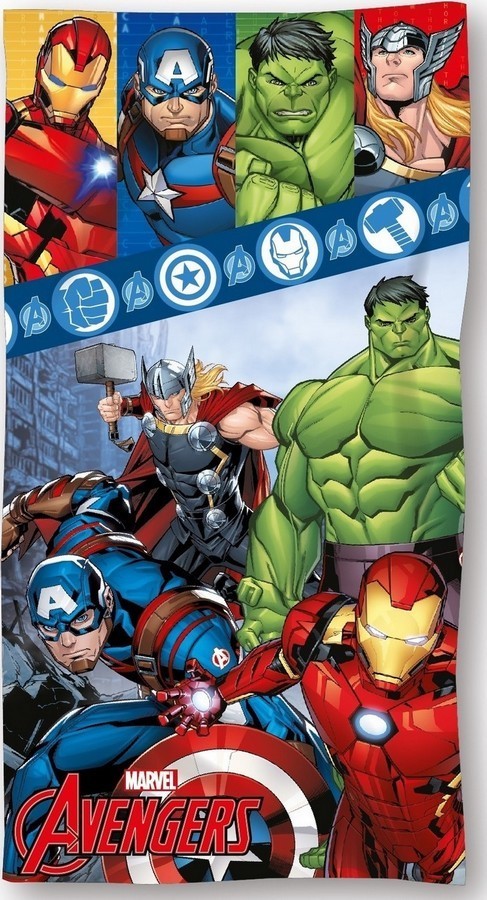 Drap de plage ou drap de bain Avengers en coton