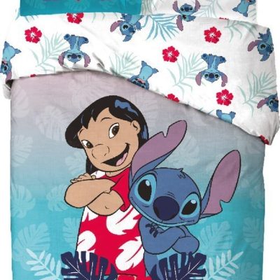Parure housse de couette Stitch En coton