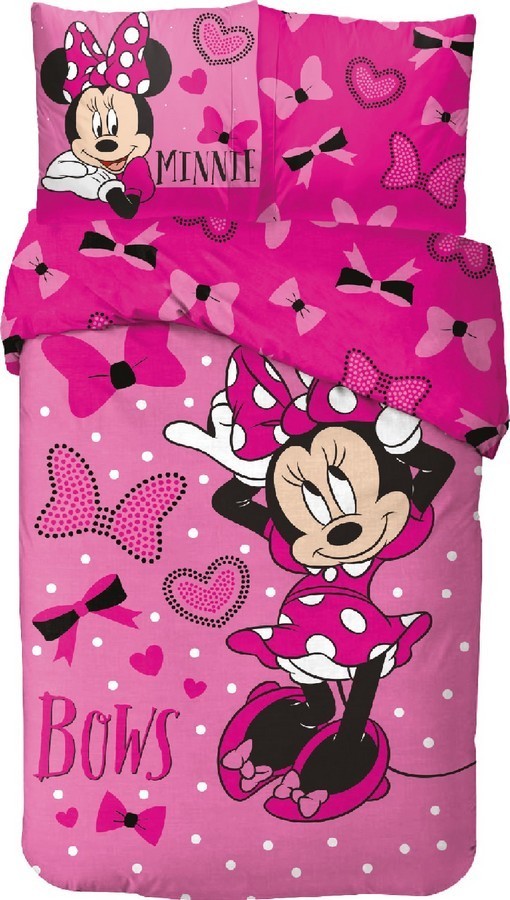 Parure housse de couette Minnie Disney En coton
