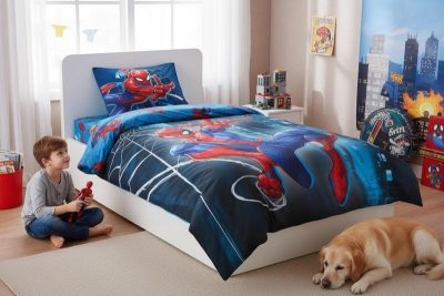 Housse de couette Spiderman en Coton