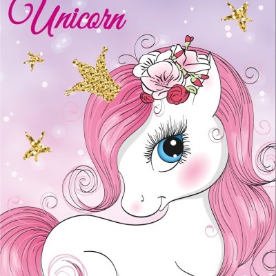 Plaid Polaire Licorne