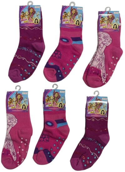 Lot de 6 Paires de Chaussettes Anti-Dérapantes Mia And Me