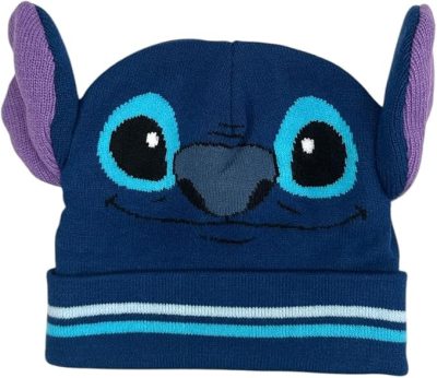 Set 3 pièces Bonnet + Snood + gants Stitch Disney