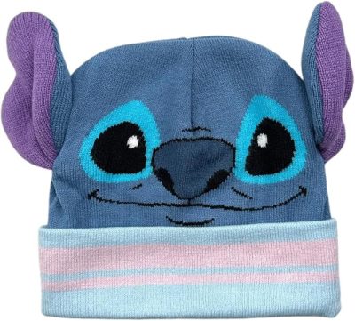 Set 3 pièces Bonnet + Snood + gants Stitch Disney
