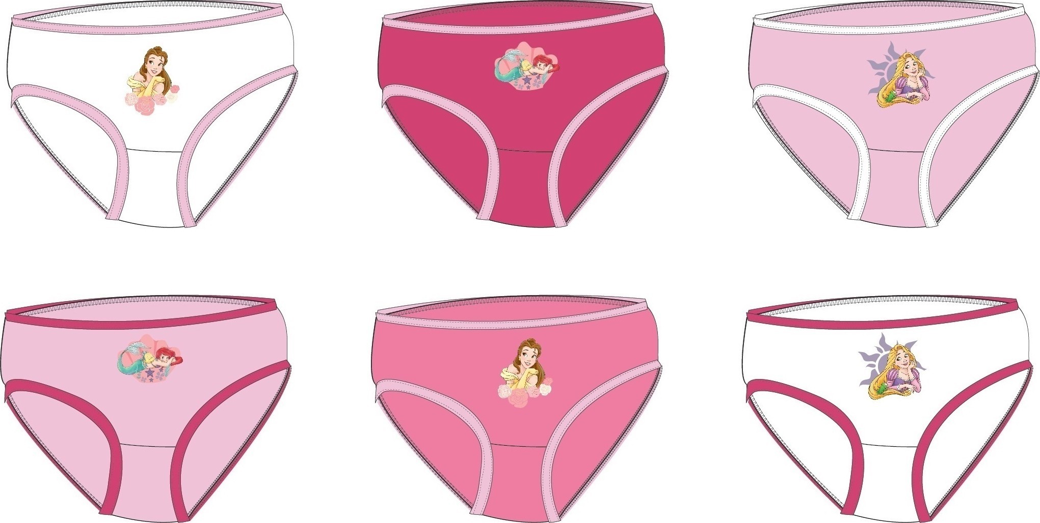 Ensemble de Culottes Princesse Disney