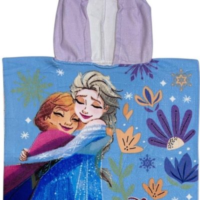 Poncho de bain Frozen Disney à capuche
