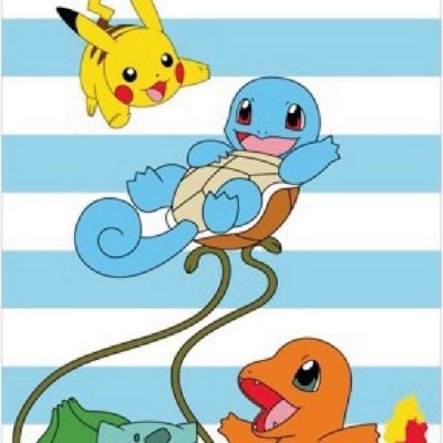 Serviette De Plage Ou Drap De Bain Pokémon En Coton