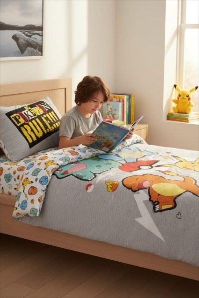 Parure de lit Pokémon - housse de couette Pokémon