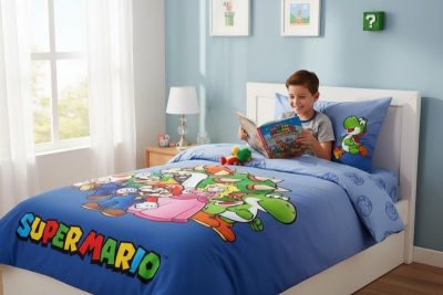 Parure de lit Super Mario - housse de couette Super Mario