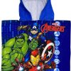 Poncho de bain Avengers Marvel à capuche