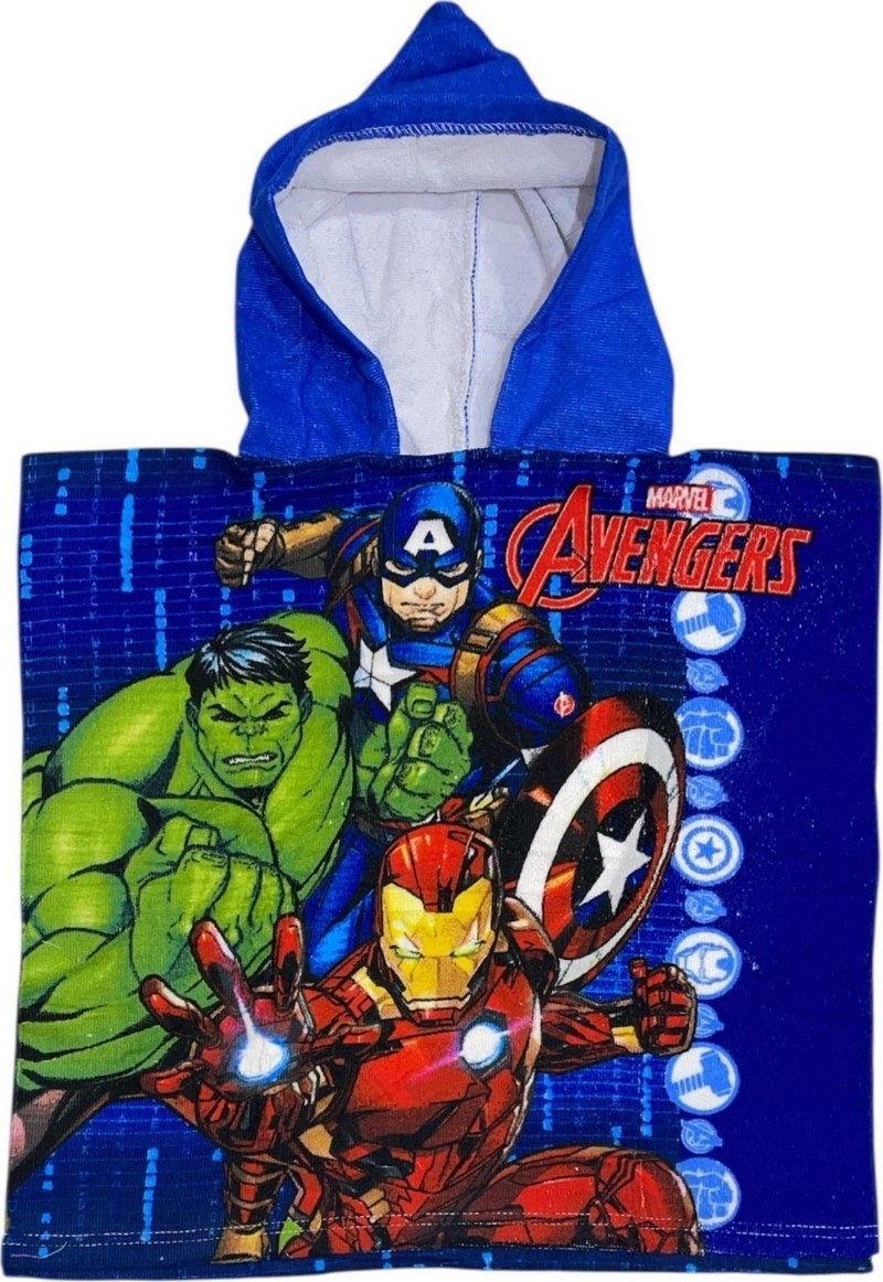 Poncho de bain Avengers Marvel à capuche