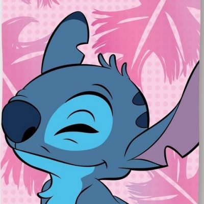 Drap de plage ou drap de bain Stitch Disney en coton