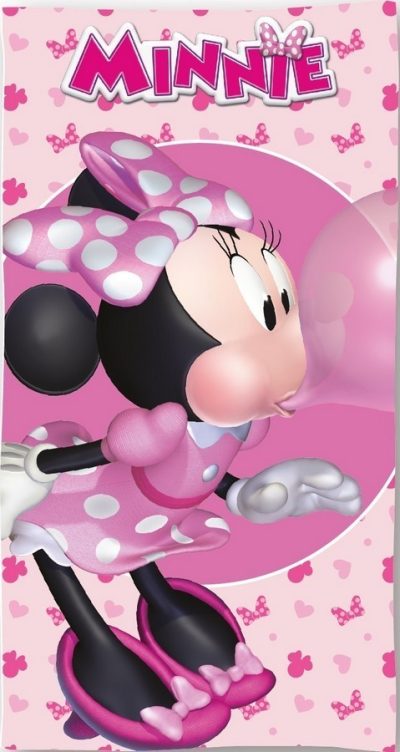 Drap de plage ou drap de bain Minnie Disney en coton