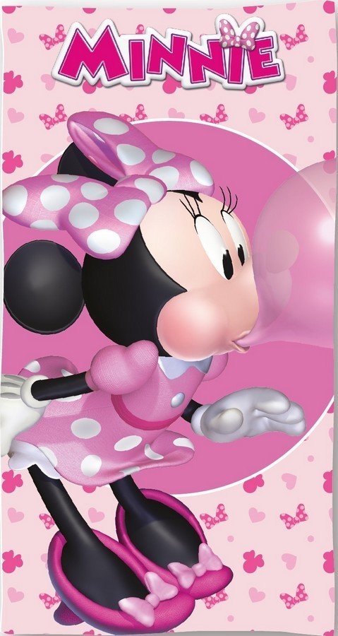 Drap de plage ou drap de bain Minnie Disney en coton