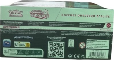 Pokemon , ETB , Coffret Dresseur D Élite Flamme Blanche EV 10.5 - Officiel Fr Neuf Scellé