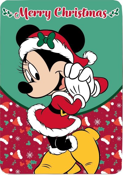 Plaid Polaire Minnie Disney