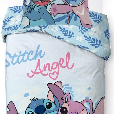 Parure housse de couette Stitch En coton