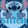 Plaid Polaire Stitch Disney