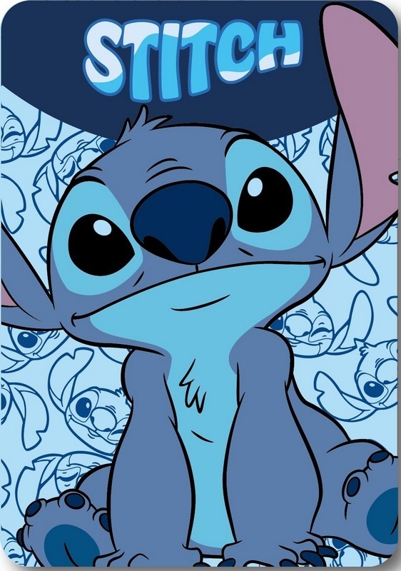 Plaid Polaire Stitch Disney
