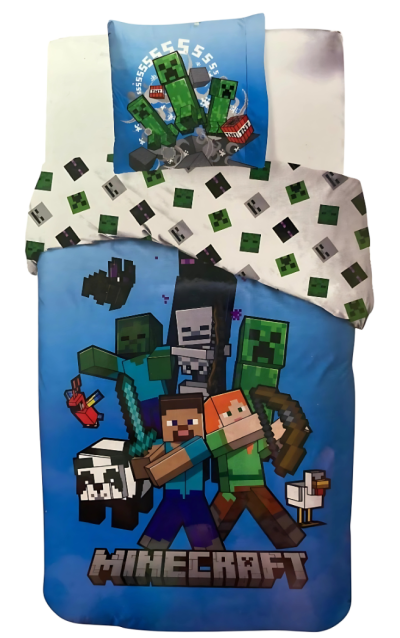 Parure de lit Minecraft - housse de couette Minecraft