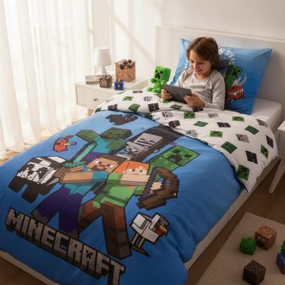 Parure de lit Minecraft - housse de couette Minecraft