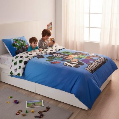 Parure de lit Minecraft - housse de couette Minecraft