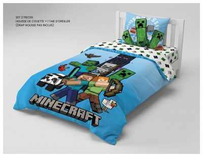 Parure de lit Minecraft - housse de couette Minecraft