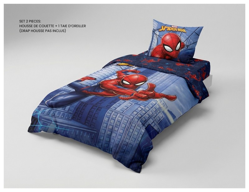 Housse de couette Spiderman en Coton