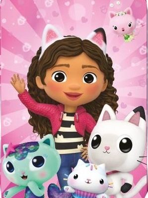 Blanket Gabby's Dollhouse et la maison magique