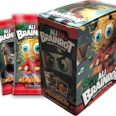 Prestige &Deluxe Boite de 24 sachets Skifidol Italian Brainrot Mix Psychédélique -Trading Card Game