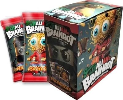 Prestige &Deluxe Boite de 24 sachets Skifidol Italian Brainrot Mix Psychédélique -Trading Card Game